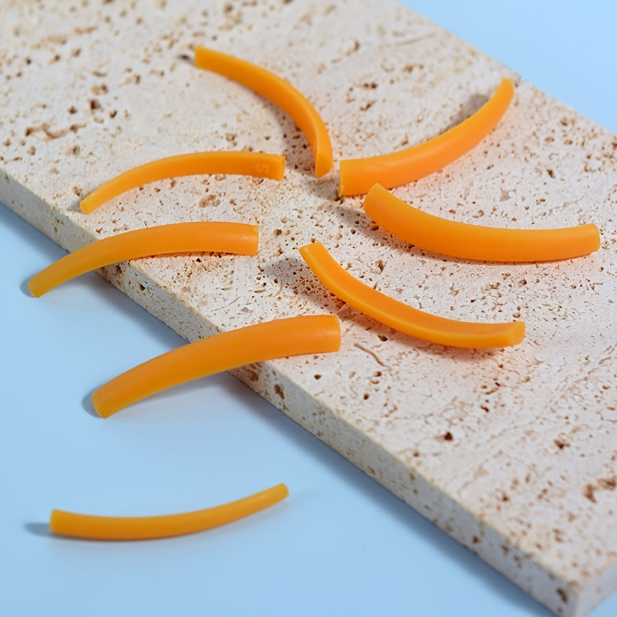 4 Pairs Orange Lash Lift Pads Eyelash Perm Rods Lash Lifting Silicone