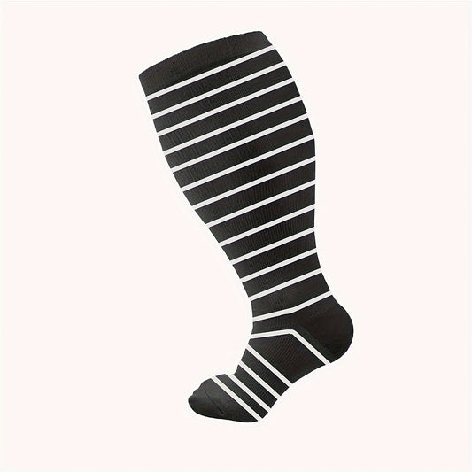  Compression Socks 15-20 mmHg Circulation for Wide Calf