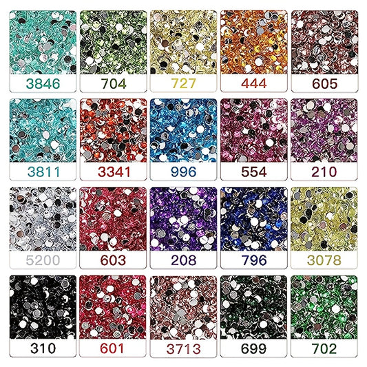 200pcs Diamond Painting Beads 20 Colors 4000 Drills 5D Accessories