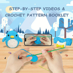 Beginner Crochet Kit Easy Peasy Yarn Material Pack