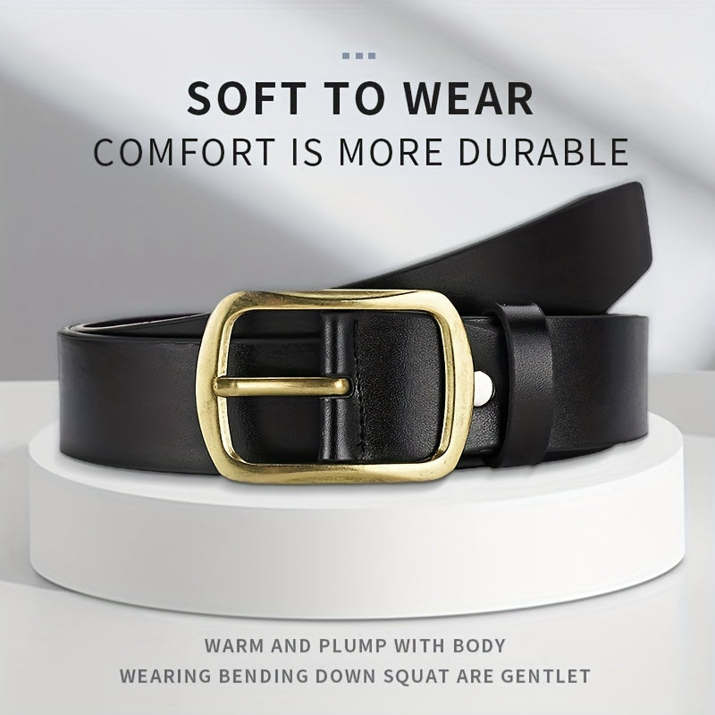 Men's Casual PU Leather Belt for Jeans & Pants