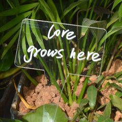 Acrylic Plant Markers Transparent Plant Cards Multifunctional Plant Labels