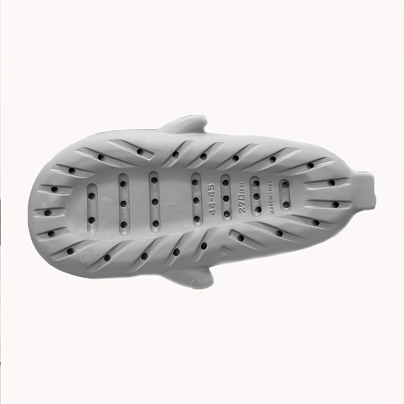 Men's Shark Lightweight Non Slip Open Toe Quick Drying Slides