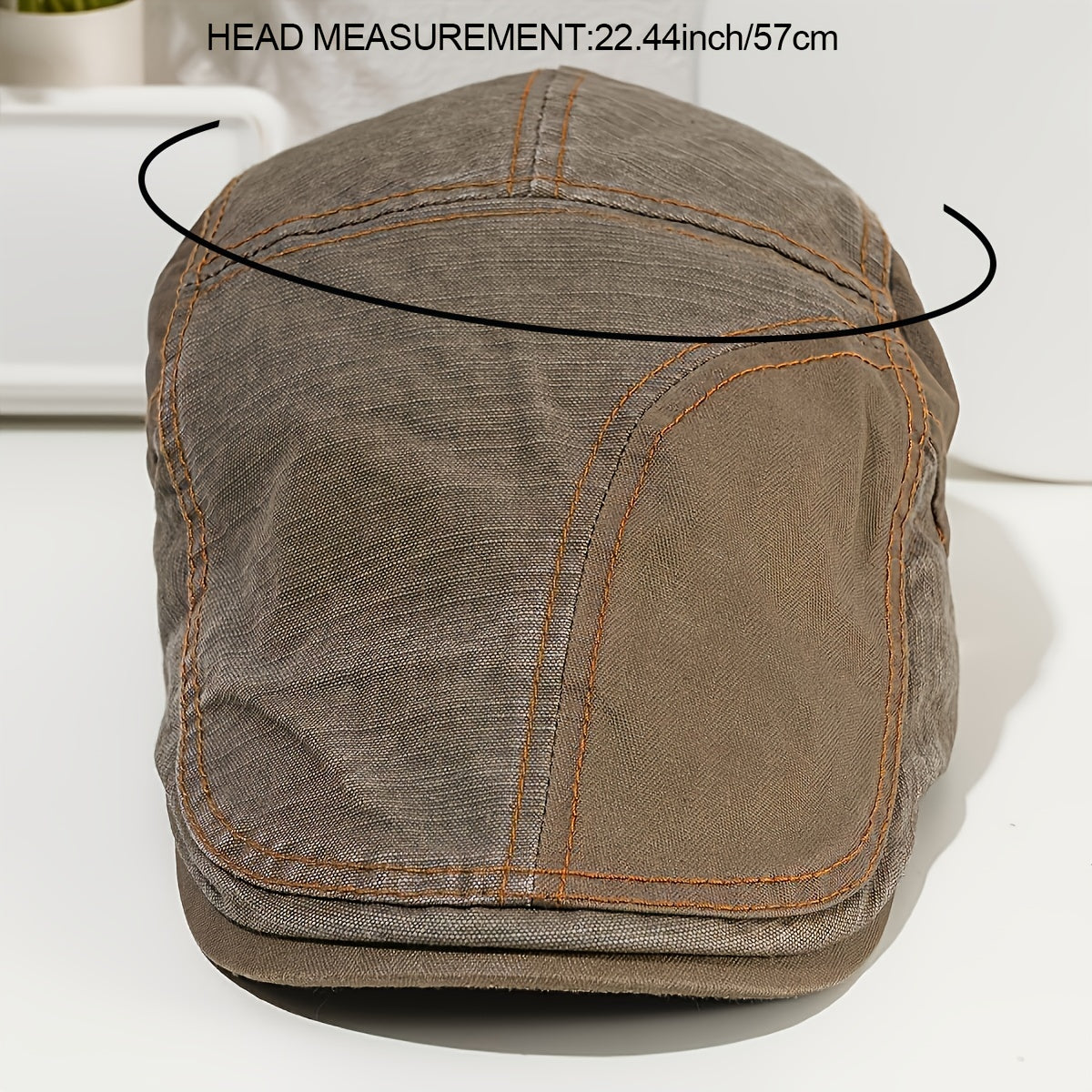 Men's Peaked Cap Sunshade Ventilated Hat Casual British Beret