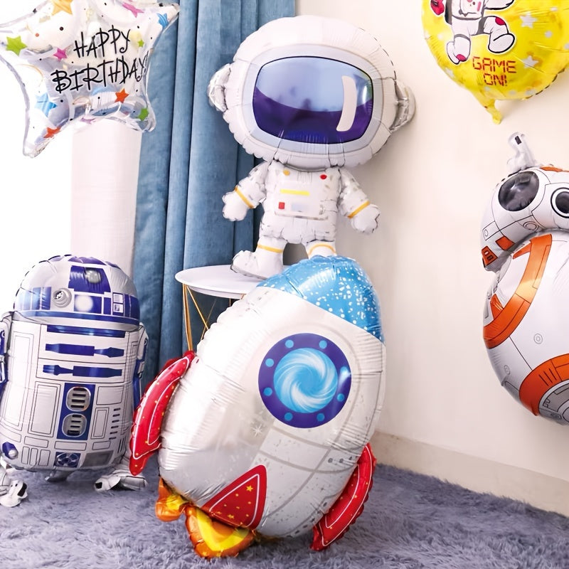 Rocket & Astronaut Balloons, Holiday Party Decorations