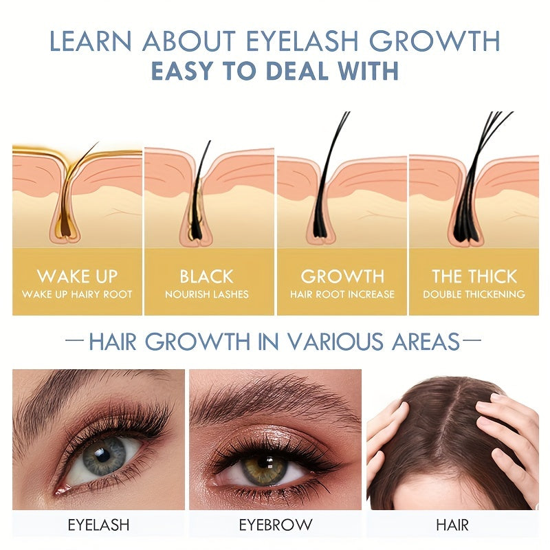 3-in-1 Nourishing Eyelash Serum - Long Thick and Nourishing Lashes for Hair