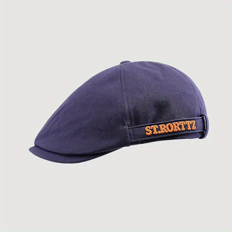 Adjustable Summer Casual Mens Peaked Cap Retro Letter Embroidery