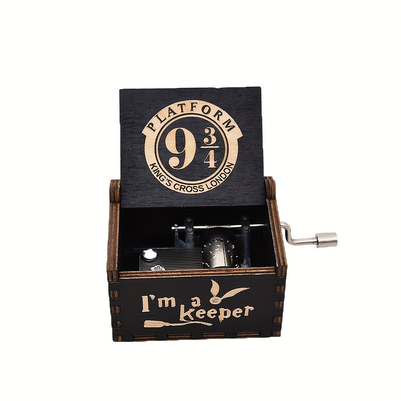 Retro Hand Cranked Music Box Magic Story Theme Music Box