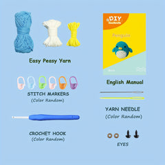 Beginner Crochet Kit Easy Peasy Yarn Material Pack