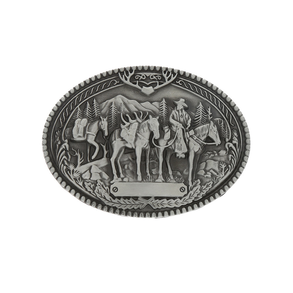 Western Denim Men's Belt Buckle Riding Casual