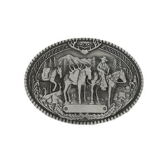 Western Denim Men's Belt Buckle Riding Casual