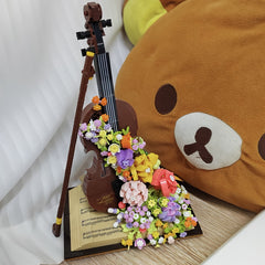 1000 pcs Building Blocks Violin Cello & Piano Decor