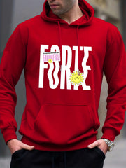 Letter Print Hoodie Hoodies For Men Men's Casual Graphic Pullover Hooded Sweatsh