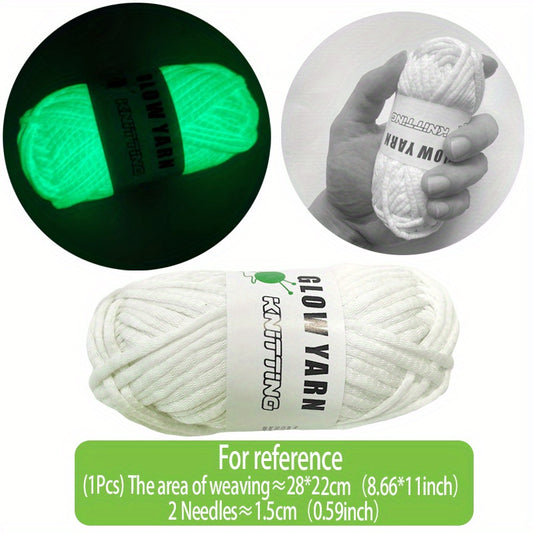 Coarse Luminous Yarn Face Mask for DIY Christmas & Halloween Gifts