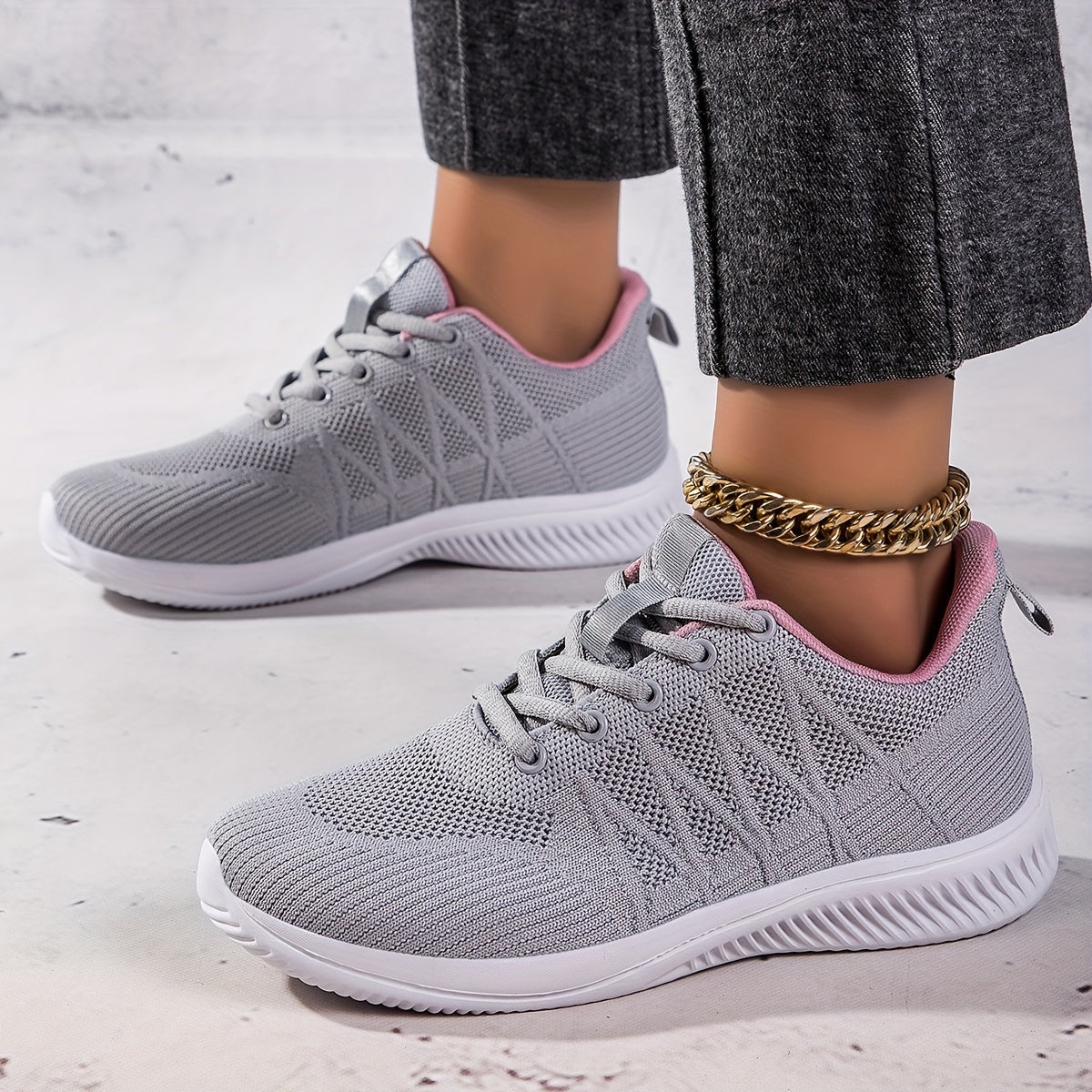 Mesh Breathable Flying Woven Shoes Running Lightweight Sneakers