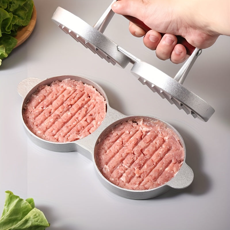 Double Hamburger Press Meat Patty Maker Mold