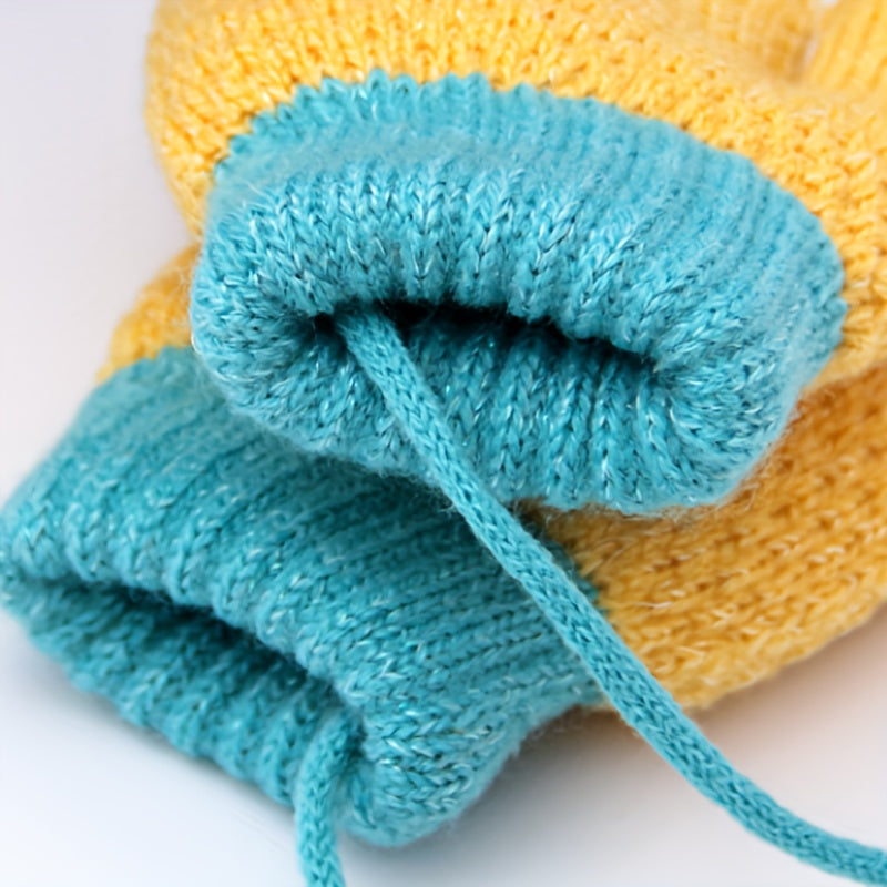 Children's Knitted Gloves Coldproof Mittens