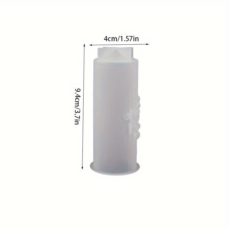 Orchid Cylindrical Candle Making Silicone Mold