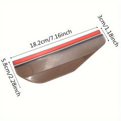 2pcs Car Rearview Mirror Rain Eyebrows Universal PVC Rain Shield Sunshade