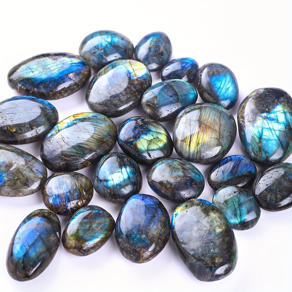 Labradorite Palm Stone Crystal Chakra Reiki Polished Healing Pocket Worry Stone