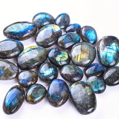 Labradorite Palm Stone Crystal Chakra Reiki Polished Healing Pocket Worry Stone