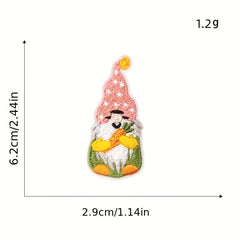 9pcs Rabbit Ears Iron On Patches For Men Sew On Embroidered Applique