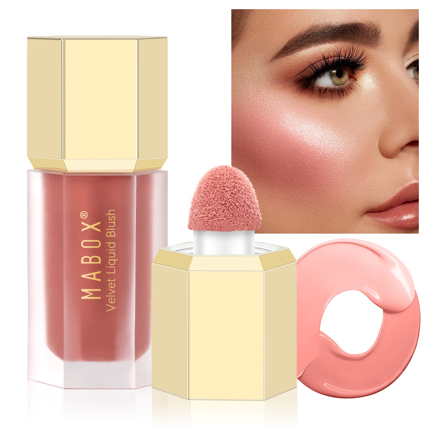 Natural Moisturizing Soft Makeup Liquid Blush 6ml 0 21fl oz