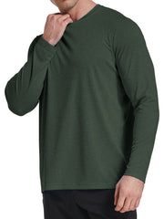 3pcs Mens Quick Dry Long Sleeve T Shirt Moisture Wicking Casual Workout
