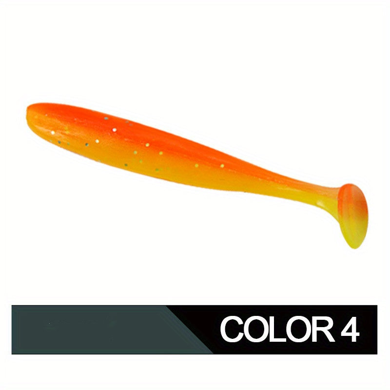 10pcs T Tail Soft Worm Lure for Outdoor Fishing