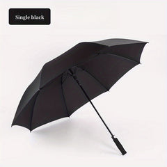 Large Automatic Double Layer Umbrella Straight Handle Waterproof Windproof