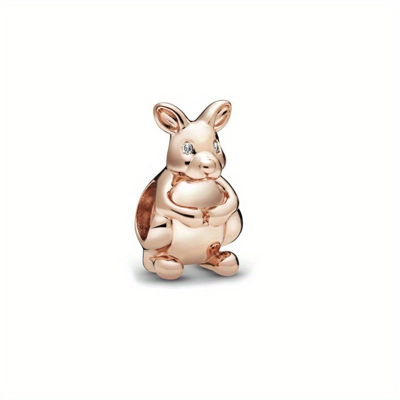 PAN Rose Golden Artificial Diamond Beaded Cartoon Sheep Rabbit Camera Flower DIY
