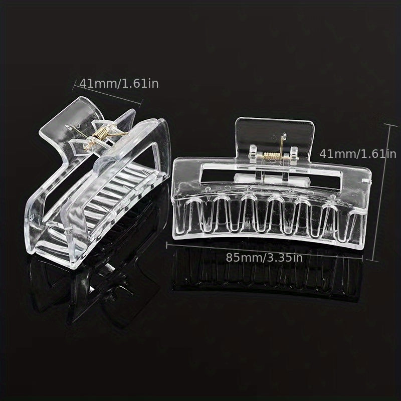 Transparent Hair Claw Clip Nonslip Shark Claw Ponytail Holder