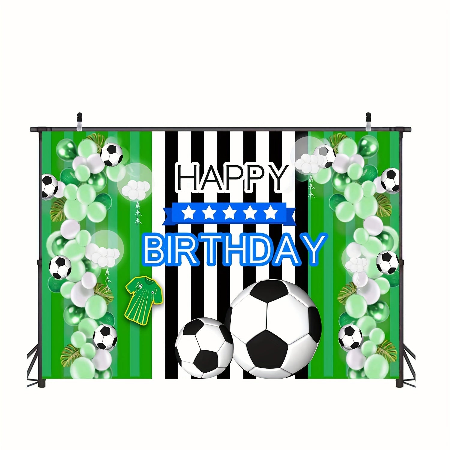 Soccer Party Backdrop Banner Grassland Background Cloth Decoration