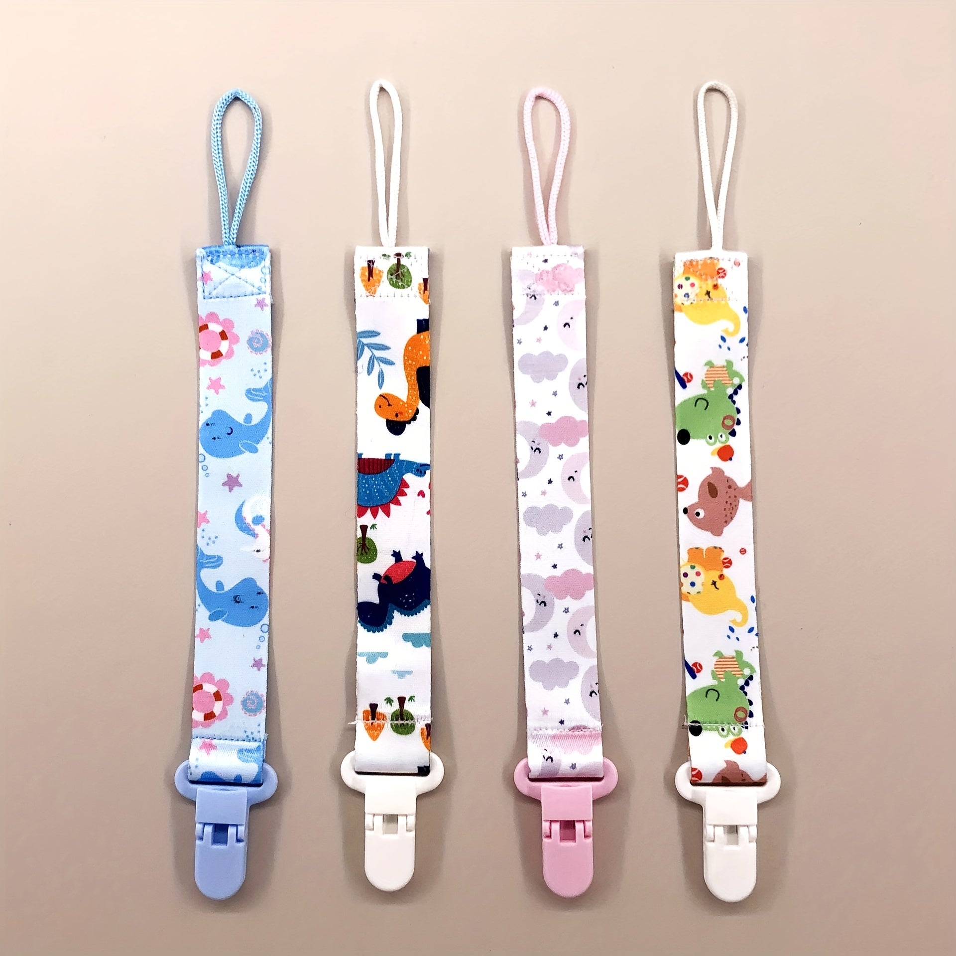 Baby Pacifier Clip Chain Ribbon Holder Anti-drop Strap Feeding Gift