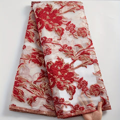 African Organza Lace Fabric French Tulle Lace Material