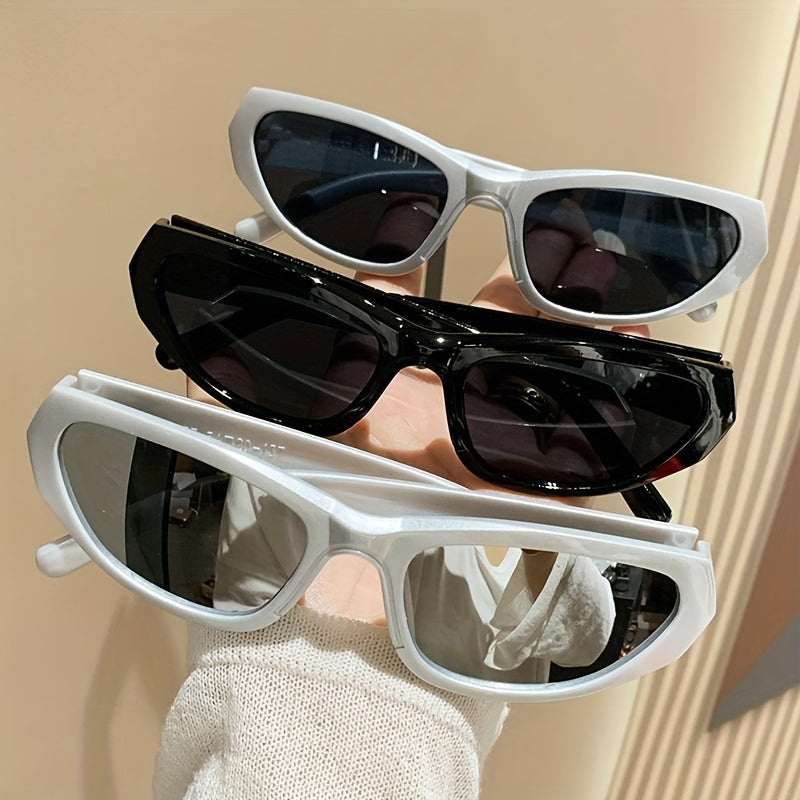 Y2K Wrap Around Sunglasses Sports UV400 Sun Shades for Cycling Beach Travel