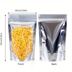50 Resealable Mylar Bags Stand Up Pouch for Small Business
