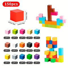 Magnetic Building Blocks DIY Toy 150pcs 15 Colors