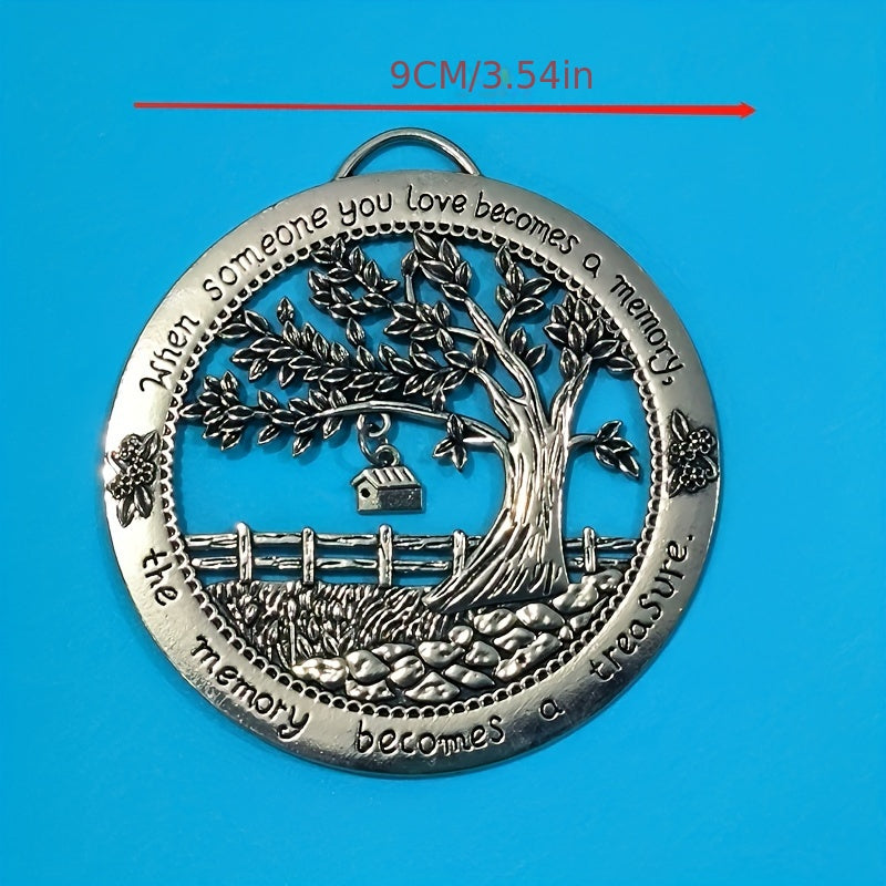 Zinc Alloy Wall Tree Hanging Ornament - Garden & Christmas Decor