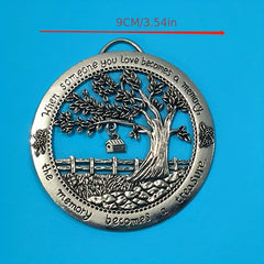 Zinc Alloy Wall Tree Hanging Ornament - Garden & Christmas Decor