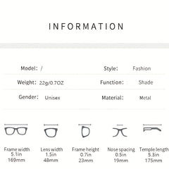 Polygon Clear Lens Anti Eyestrain Reading Glasses for Men Women 1.00-4.00D