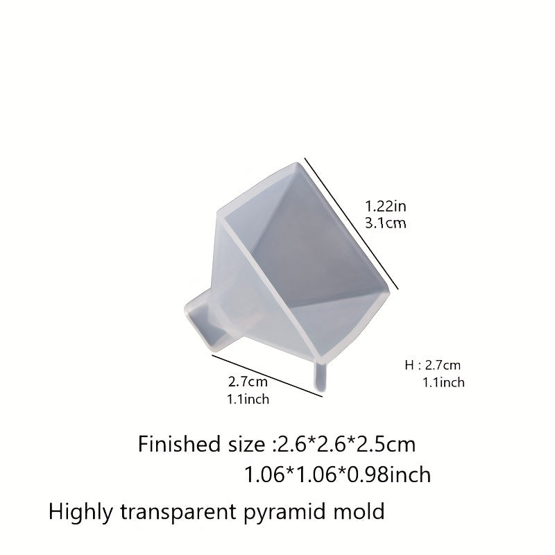Crystal Drip Resin Mirror Pyramid Mold Set
