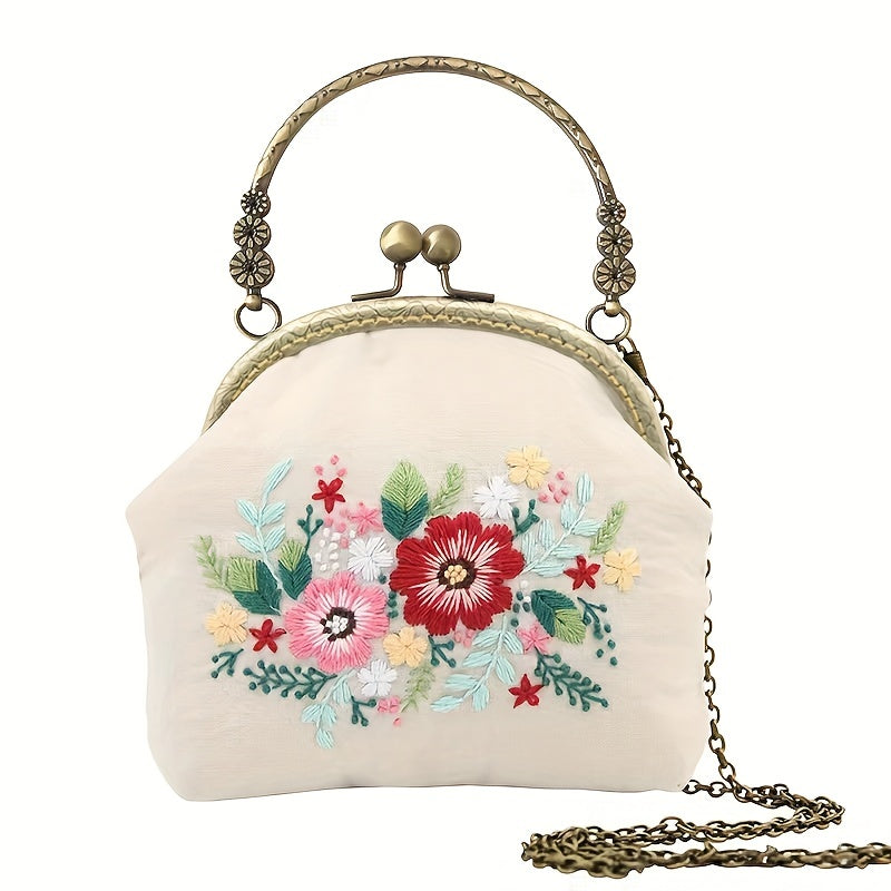 DIY Golden Edge Embroidery Bag Kit for Adults Beginners DIY Wallet Handbag