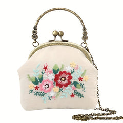 DIY Golden Edge Embroidery Bag Kit for Adults Beginners DIY Wallet Handbag