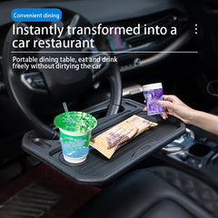 Car Dinner Plate Tray Steering Wheel Computer Desk Shelf Functional Card Table