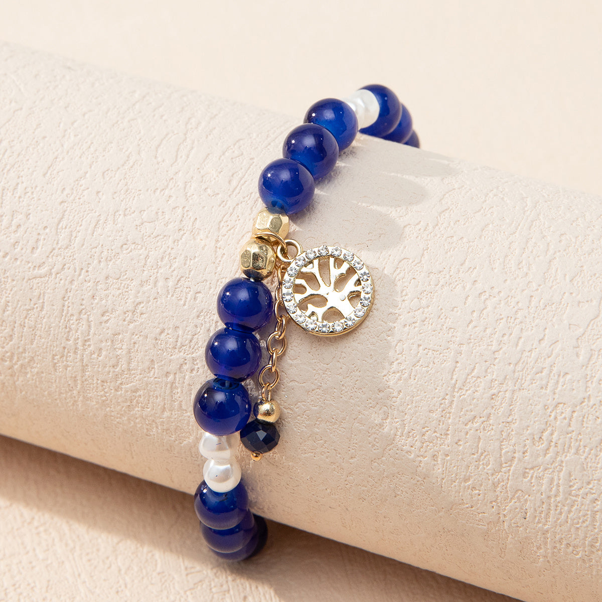 Women's Crystal Bead Bracelet, Elegant Fashion Jewelry