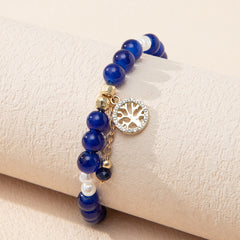 Women's Crystal Bead Bracelet, Elegant Fashion Jewelry