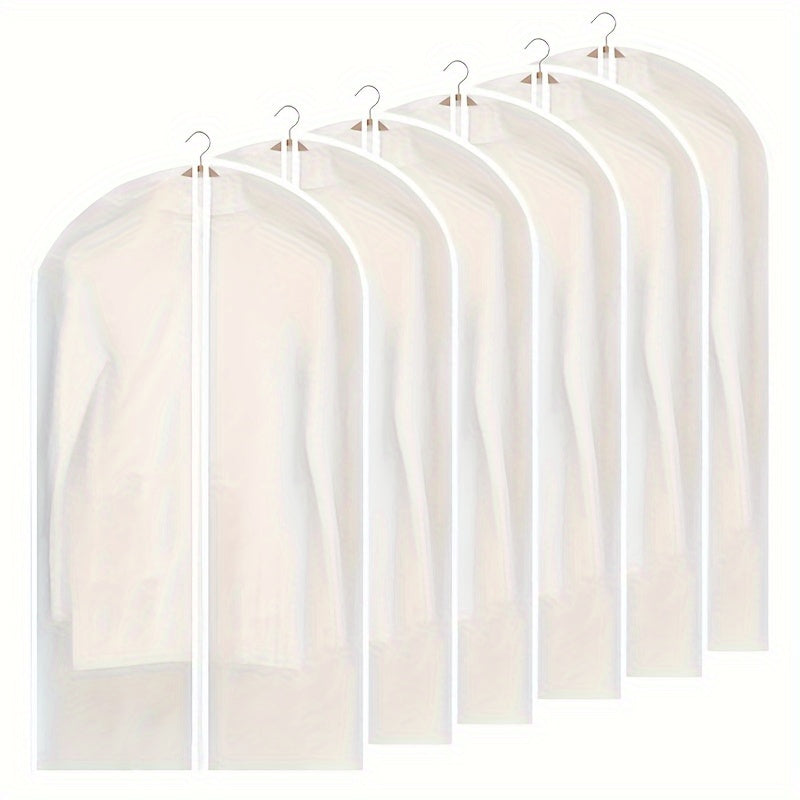 5 Pcs Hanging Clothing Bag Dust Cover for Wardrobe