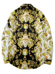 Floral Print Men's Long Sleeve Shirt - Spring/Fall Outdoor Wear