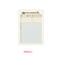 60 Sheet Portable Planner Stay Organized and On Track Daily Schedule